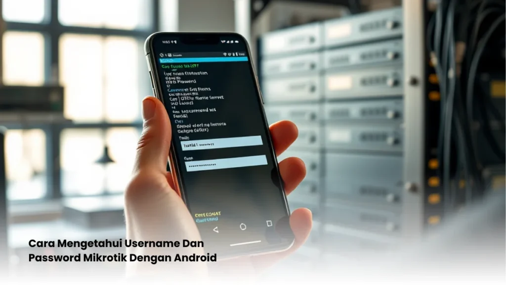 Cara Mengetahui Username Dan Password Mikrotik Dengan Android